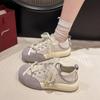 Mixed Colors Butterfly-knot Fashion Sneakers Lace-up Spring/autumn Ladies Shoes On Sale 2024High Quality Women's Vulcanize Shoes