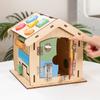 Детский игровой домик из дерева, Монтессори, детская наука и образование, раннее образование, собранные вручную игрушки