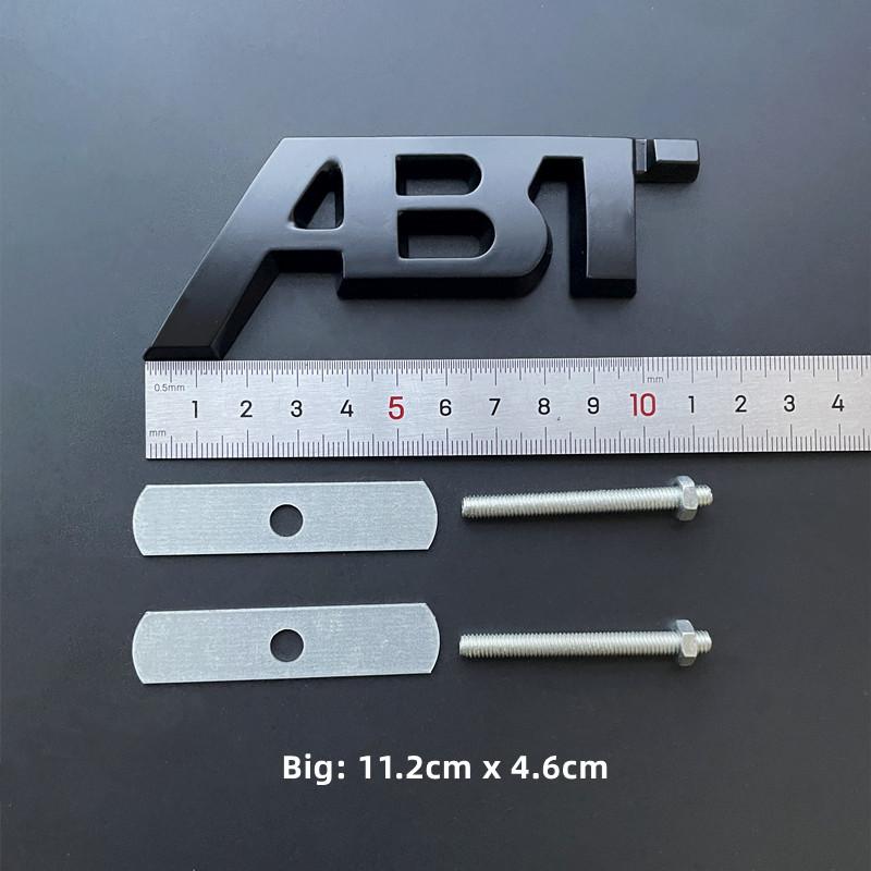3D Metal ABT Logo Grill Emblem Car Trunk Badge Sticker Accessories