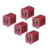 Car Cartridge Fuse 48V 50A Female Terminal J Case Box Low Profile for Car Traffic Red 5 Pcs