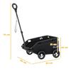 Pet Wagon Cart, Dog Stroller for Small Dogs and Cats with 4 Wheels, Safety Straps, Storage Bag, Mat