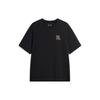 Comfortable Round Neck Sweat Absorbing Short Sleeve Letter Print T-Shirt Men Tops Black AHSU305-4