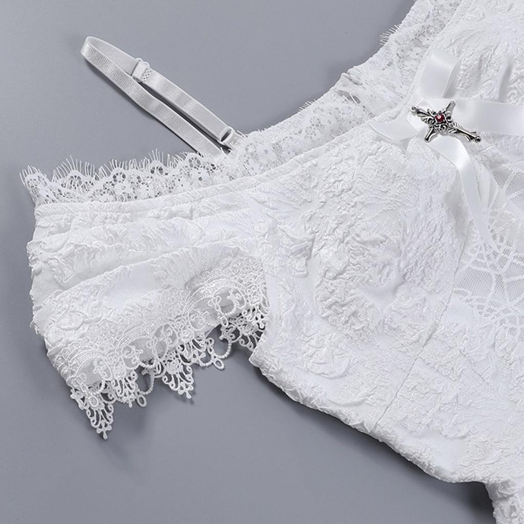 (радость выбирать)Женское однотонное кружевное мини-платье в стиле панк в готическом стиле в стиле пэчворк