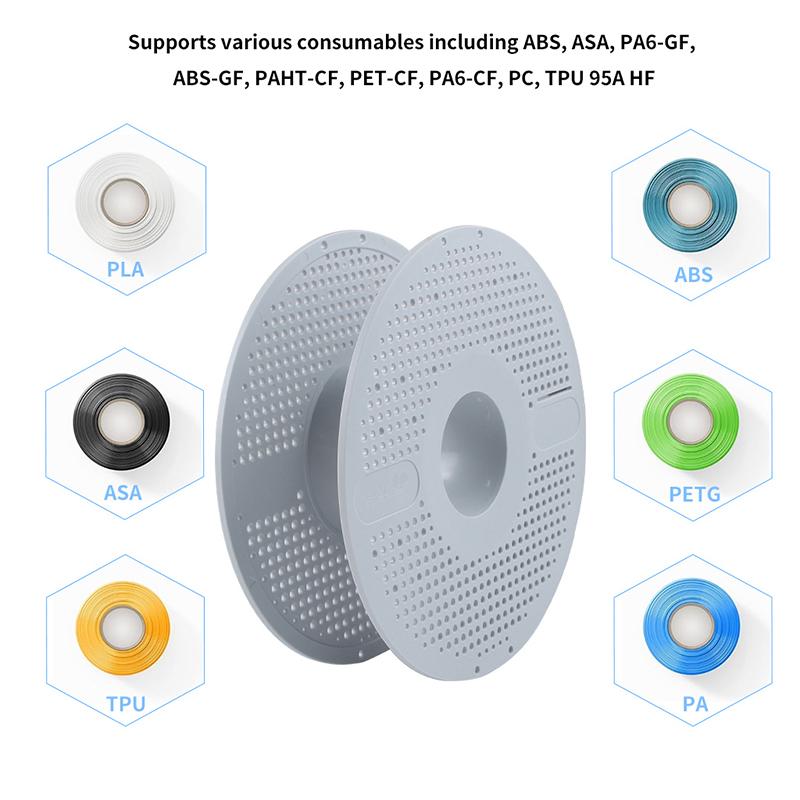 For Bambu Lab 3D Printer High Temperature Material Rack Reusable Spool Filament Compatibility Reusable Spool Ams Filament Refill