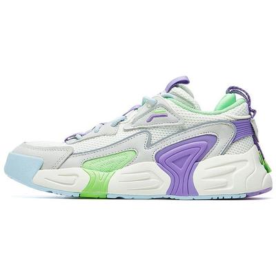 Ткань-сетка Swarm Удобные Универсальные Низкие Ретро Баскетбольные Кроссовки Женские кроссовки Фиолетовый Белый Серый F12W021213FSP