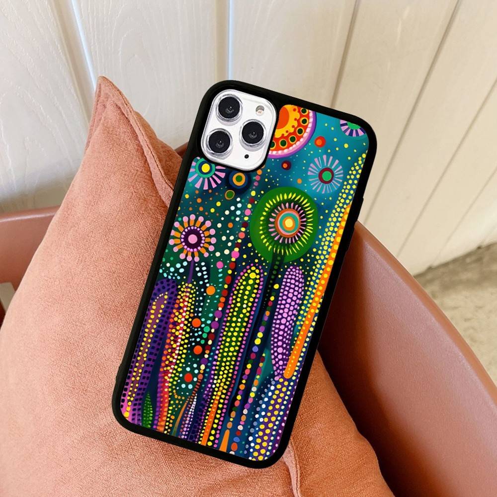 Японское Y-Yayoi K-Kusama Искусство Для iPhone 11 12 13 14 15 16 17 Pro Max Plus TPU+PC Ударопрочные Задние Чехлы Для Телефона