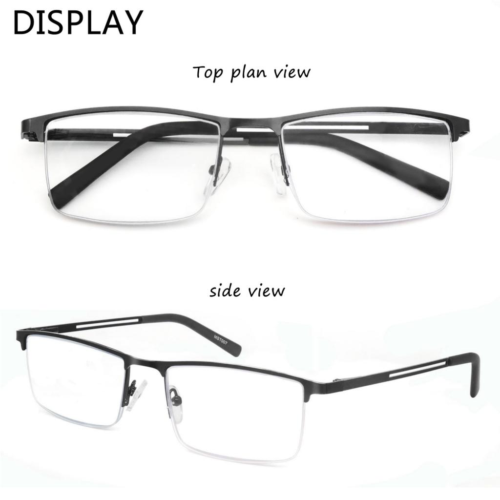 Очки для чтения с синим светом Мужские Компьютерные Очки Антибликовые Металлическая оправа с пружинным шарниром Защита UV400 Снятие напряжения глаз