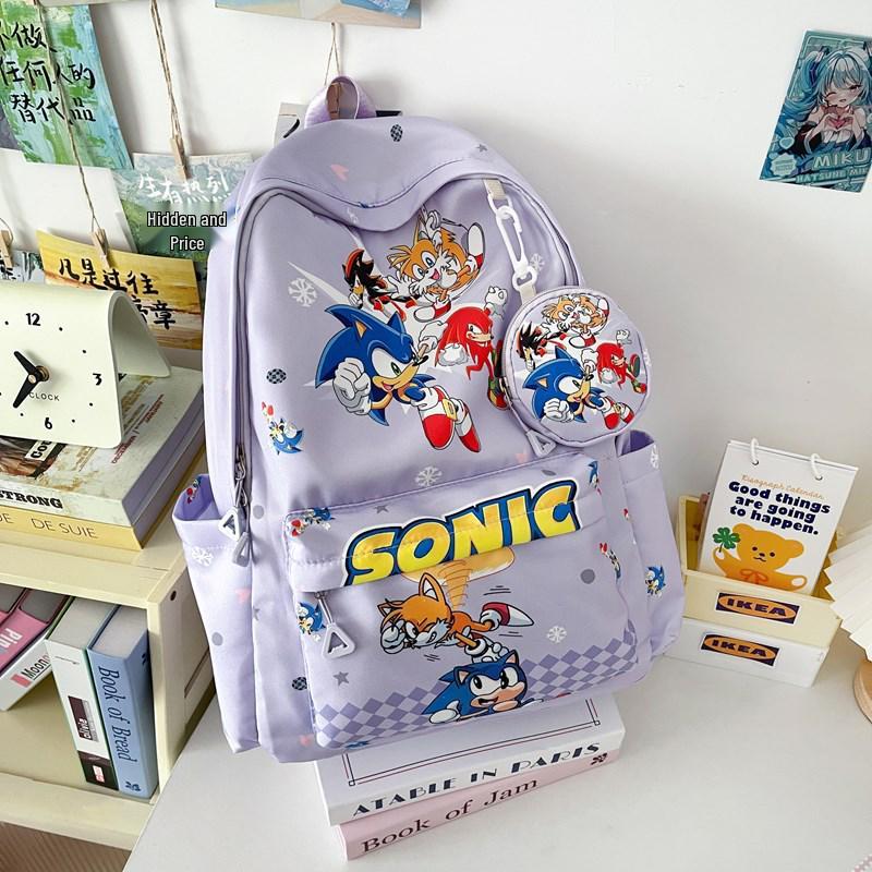 Sonic Kids' Backpack with Coin Pocket for School & Kindergarten