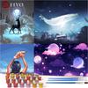 40x50cm Painting By Number Fantasy Star World Drawing On Canvas HandPainted Art Gift Home Decor DIY Whale Animal Girl Pictures Kits