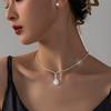 Новое изысканное ожерелье-цепочка с когтями, комплект из двух частей, цепочка с каплями воды, набор ювелирных изделий для банкета, невесты и женщин