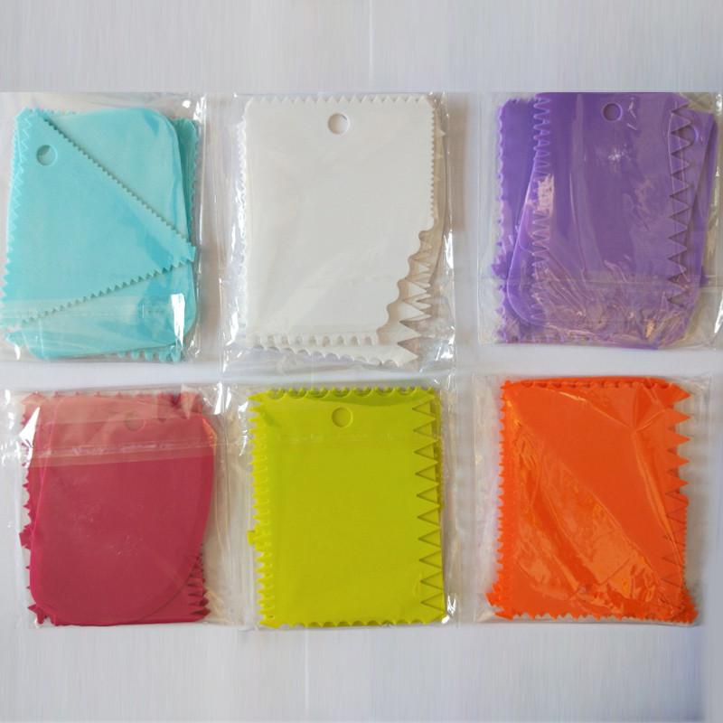 6шт резак тесто тесто помадка крем украшения торт скребок края инструменты