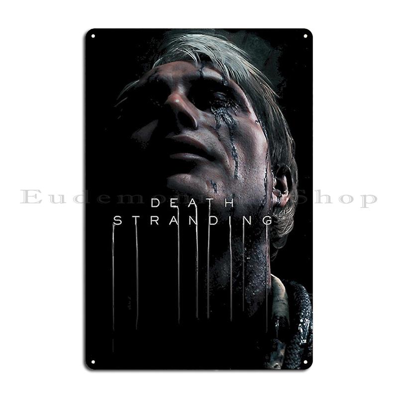 Постер Death Stranding Металлическая табличка Кино напечатанная Декорация Кино Классика Жестяная табличка Постер