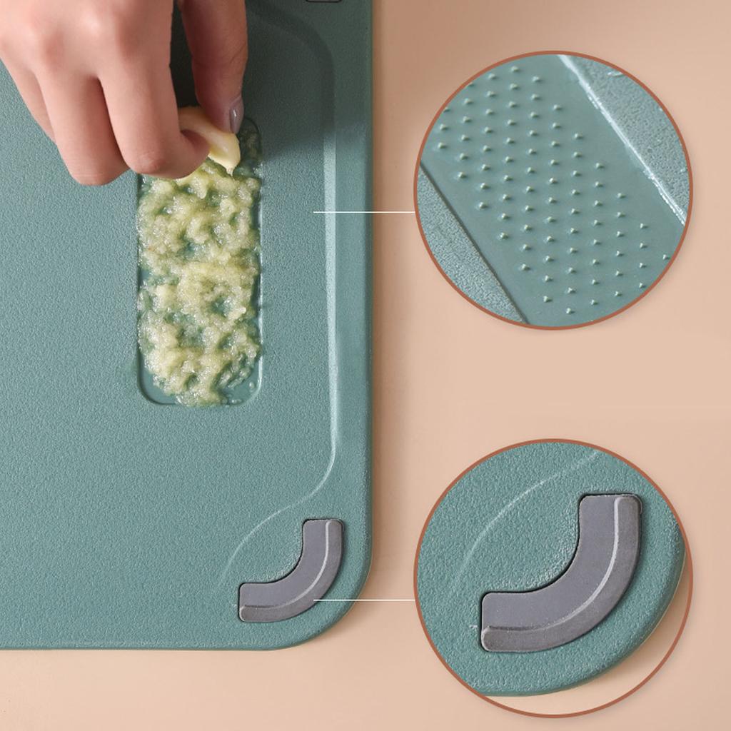 Разделочная доска из нержавеющей стали 304 с липким дном, двухсторонняя, водонепроницаемая, для кухни, для овощей