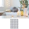 30Pieces Candle Making Kits Aluminum Tins Jars Cups for DIY Scented Candle and Crafts Tealight Round Containers Mold