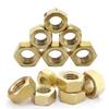 1-100 шт. цельные латунные шестигранные гайки для болтов и винтов M1.4-M24