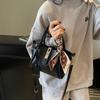 Fashion Silk Scarf Portable Vegetable Basket Bag Retro Bag Women's New Versatile Messenger Commuter Shoulder Messenger Bag