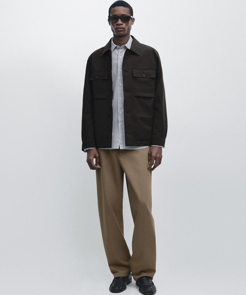 Укороченная куртка Massimo Dutti с карманами