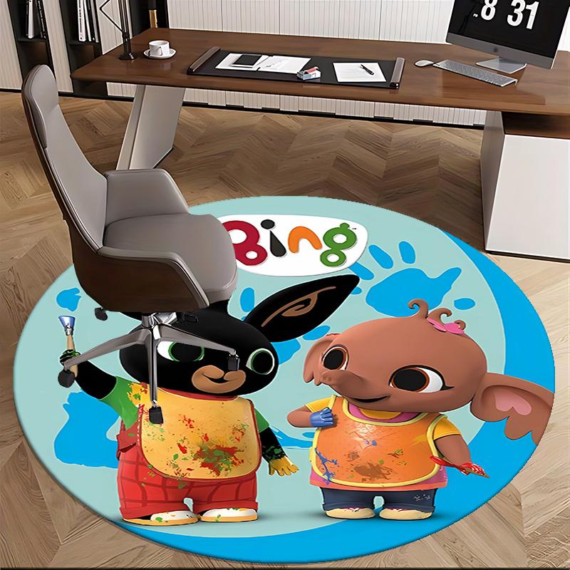 Bing Bunny,Painting Supplies Chair mat Round Rug Office carpet,Non slip, Suitable for Living Rooms, Bedrooms Decor1205088a