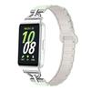 For Samsung Galaxy Fit3 Magnetic Watch Strap Silicone Wrist Band with D Ring Connector