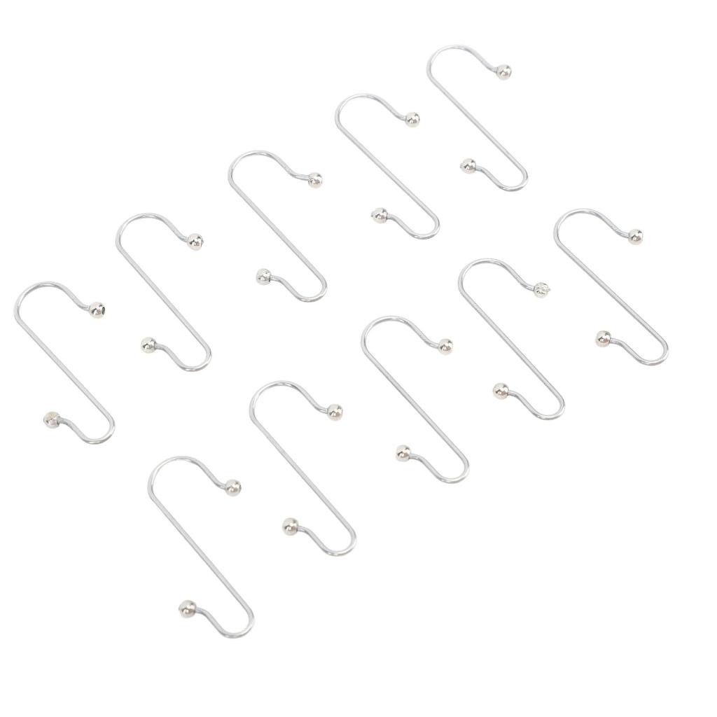 100 шт. крючков из нержавеющей стали, многоцелевые крючки в форме буквы S, декоративные вешалки для Рождества