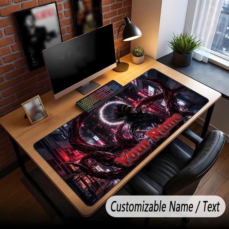 Custom Name Extended Mouse Pad,Tokyo Ghoul Gaming Desk Mat For Home Office Desktop Decor