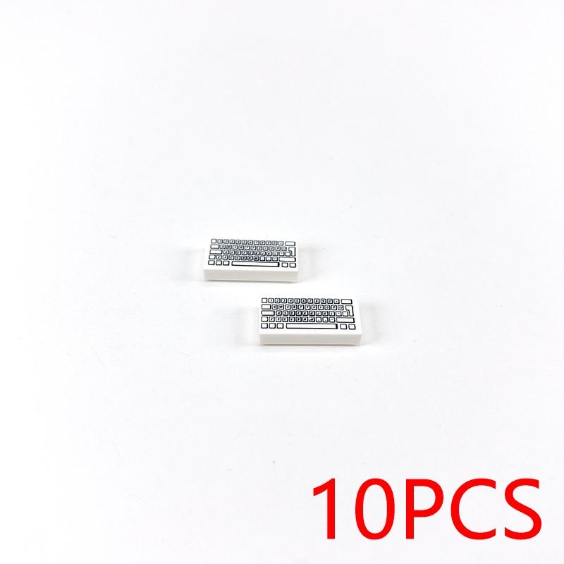 MOC Печатная плитка ИгрушкаСовместимые Кирпичи Аксессуары Строительные Блоки Город ПК Телефон Часы Пицца Детали Кирпичи Дети Дети