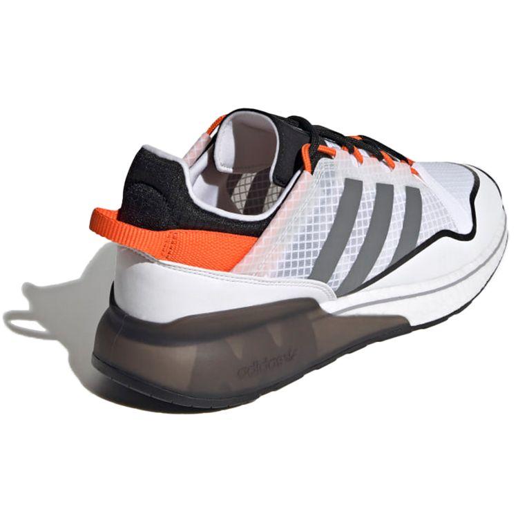Adidas Кроссовки унисекс ZX 2K Boost Pure White Grey Orange Cloud-White Grey-Three H06568