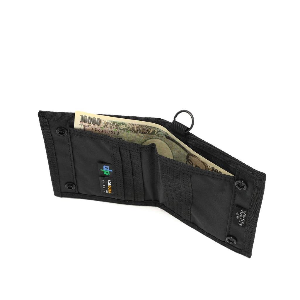 Porter Бумажник двойного сложения [ГИБРИДНЫЙ] Черный