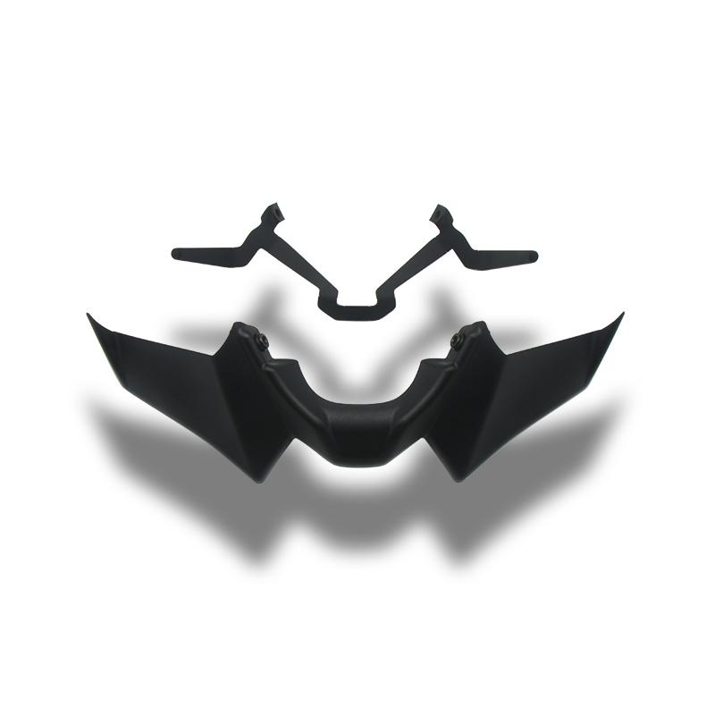 Motorcycle Accessories Black Naked Front Downforce Spoiler Winglet Aerodynamic Wing Kit Spoiler For YAMAHA MT 07 2021 2022 2023
