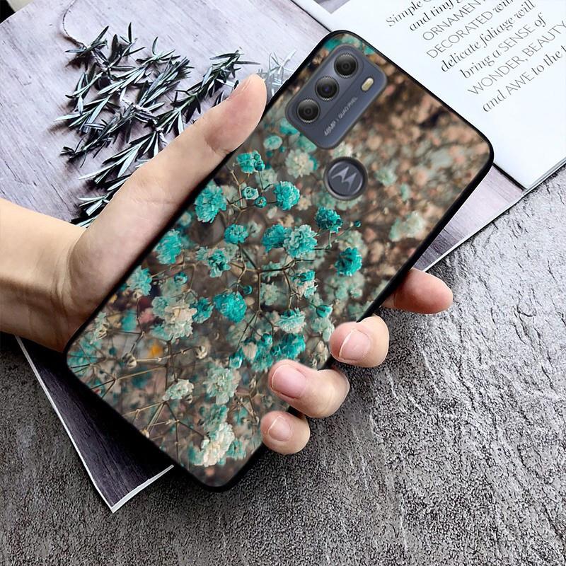 Чехол для телефона Baby Breath Flowers для Moto G84 G22 G32 G42 G52 G62 G53 G72 G60 G60S G100 G10 G20 G30 G13 G50 G 5G G Pure