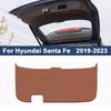 Новый коврик в багажник автомобиля 2024 года для Hyundai Santa Fe 2010-2024 Кожаный Защитный коврик от ударов ногами Водонепроницаемая крышка багажника Модификация интерьера