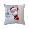 Santa Claus Snowman Holiday Pillow Case Gift Sleeper Sofa Bedroom Bedside Imitation Super Soft Pillow Back Pillow Case