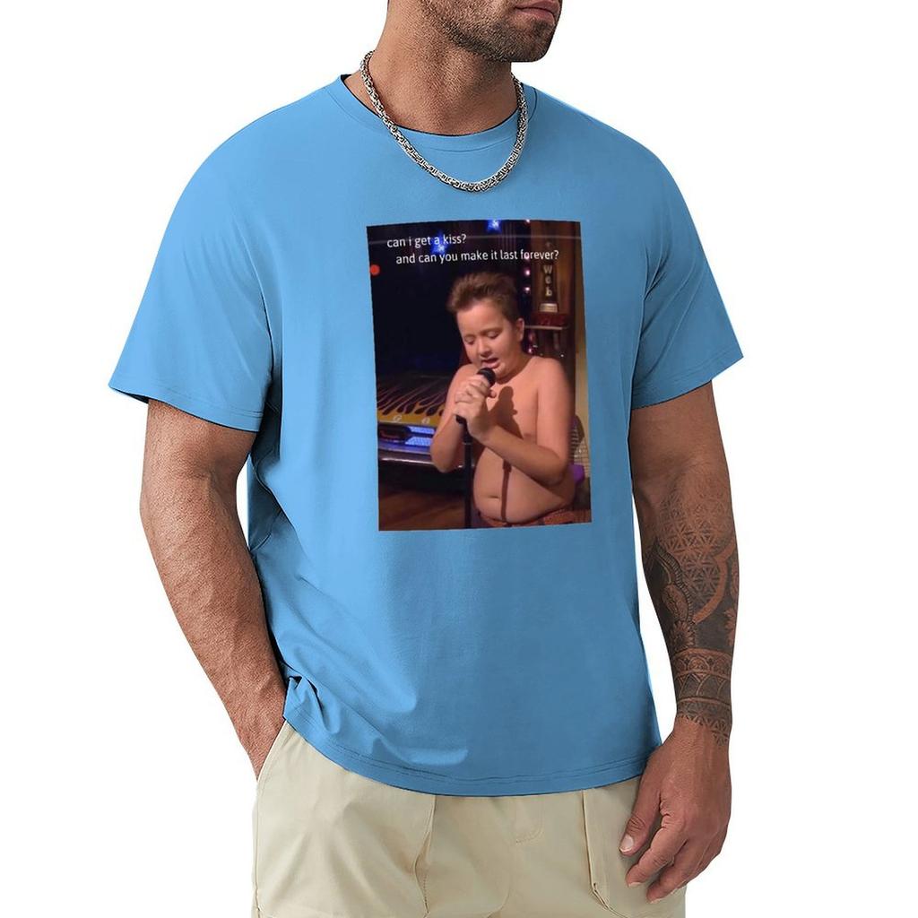 Могу ли я получить поцелуй и можешь ли ты сделать так, чтобы он длился вечно? Футболка Gibby Get A Kiss, новое издание, винтажная аниме-рубашка, мужская одежда