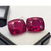 Cushion Cut Red Ruby For Earring & Stud Making 20 Ct Pair Stunning Gemstone