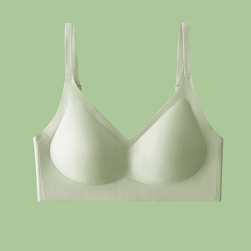 No steel rim, thin breathable and seamless bra, closed breasts, small breasts gathered, comfortable, anti-sagging, upper support underwear women