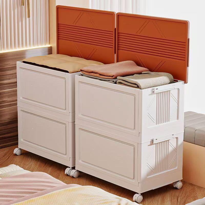 Home Use Large Capacity Children's Clothing Toy Organizer Box Foldable Storage Box with Flip Cover for Clothes And Blankets