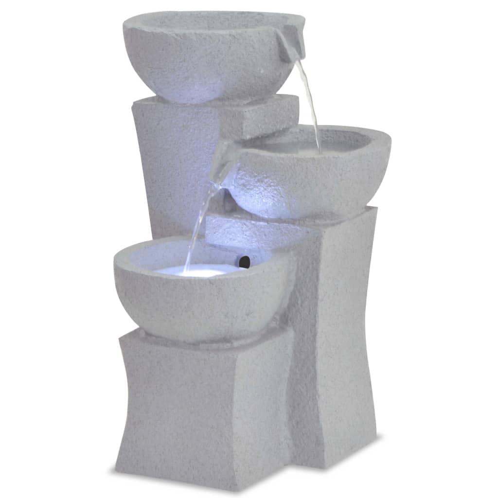 Indoor Fountain with LED Lighting Polyresin