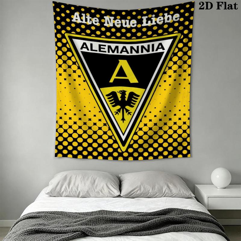 Alemannia Aachen Wall Tapestry Aesthetic Wall Hanging Printed Fabric Blanket Decorative Tapestries for Bedroom Living Room Home Decor