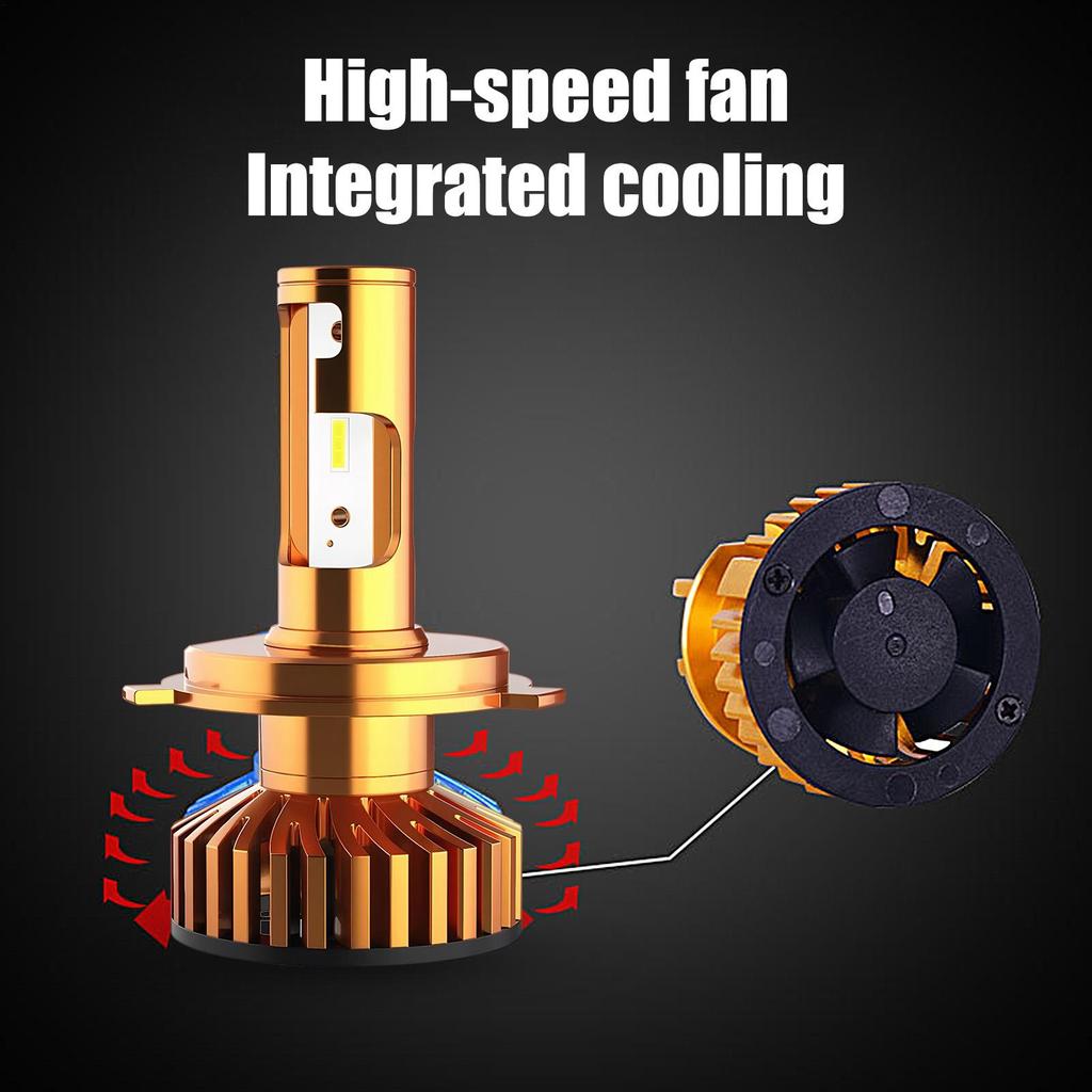 H4 Car Headlight Bulbs Car LED Car Headlights High Performance Headlamp For Automotive Vehicles Car Modification