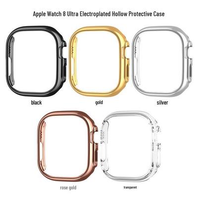 Гальванизированный ПК Полый Рамка Защитный Чехол для Apple Watch 1-8/Ultra