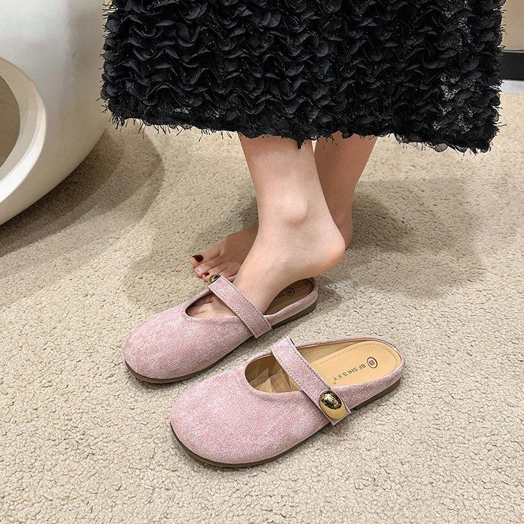 Французские ретро туфли-лодочки для женщин на весну 2025 года, с мягкой подошвой, желтые туфли на плоской подошве