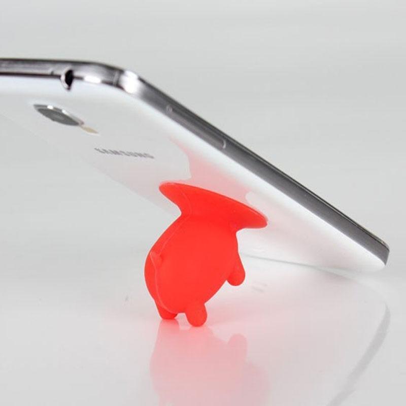 Универсальный милый карамельный цветной поросенок-присоска, держатель для телефона, мини-силиконовый кронштейн для патрона