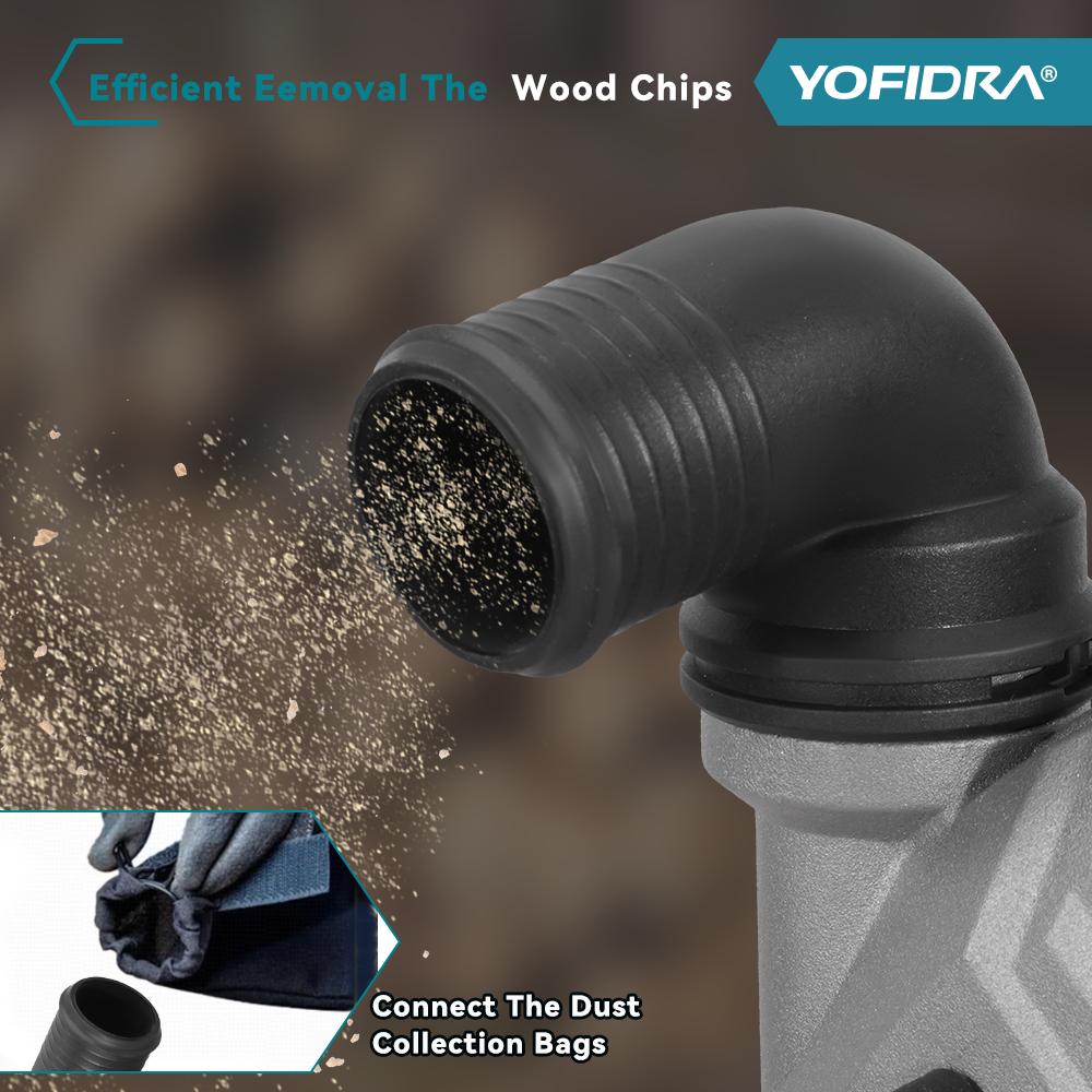 Yofidra 6-дюймовая бесщеточная электрическая циркулярная пила с цифровым дисплеем, цепная пила, многофункциональный режущий инструмент для аккумулятора Makita 18 В, штифтовое крепление