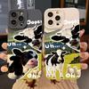 Korean Cute Collage Sunglasses Cow Silicone Phone Case For iPhone 16 15 14 Plus 13 Pro Max 12 11 X XS XR 7 8 Plus SE  Cover