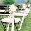 4 шт. Декор стульев, свадебные украшения для прохода, искусственные цветы для свадебной церемонии, вечеринки с искусственными цветами для украшения стульев, декор для вечеринки