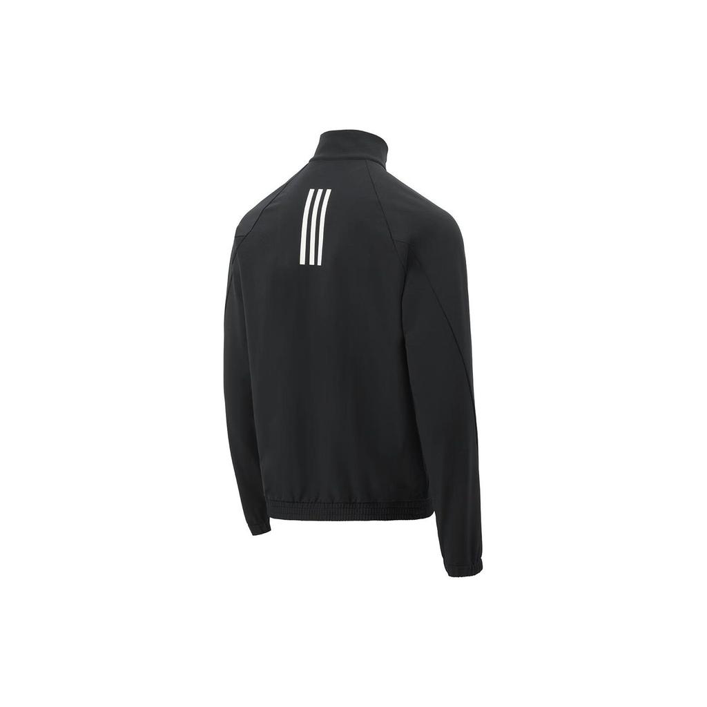 adidas Однотонная повседневная куртка с воротником-стойкой на молнии, мужские куртки черного цвета JE1342