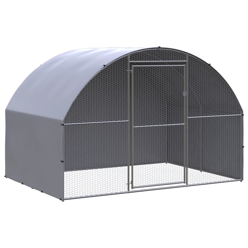 Vidaxl Klatka Zewnętrzna Dla Kurcząt, 3X2X2 M, Stal Galwanizowana