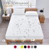 100% Waterproof Fitted Bed Sheet with Elastic Band Anti-slip Cover Mattress Protector for Single Double King Queen160 180 200