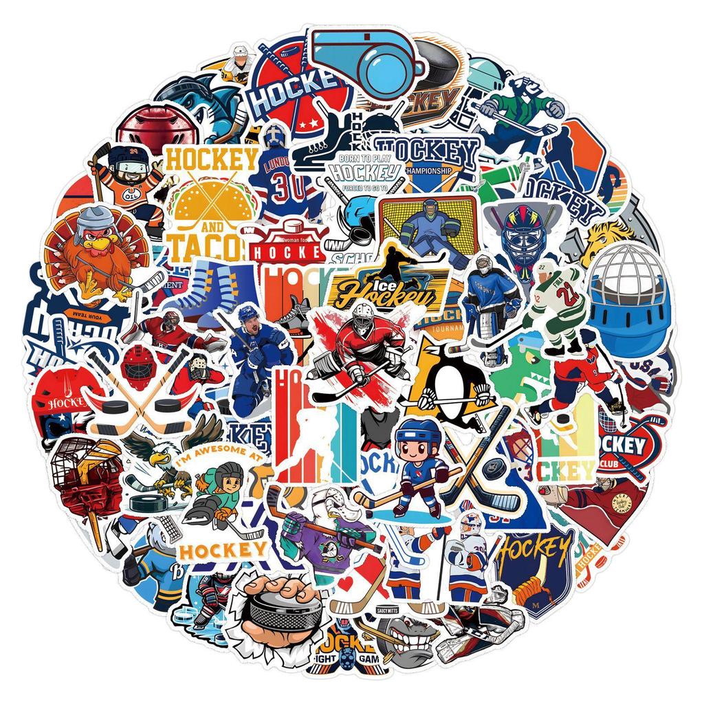 Ice Hockey Graffiti Stickers for Cars & Luggage, 55-110 Sheets