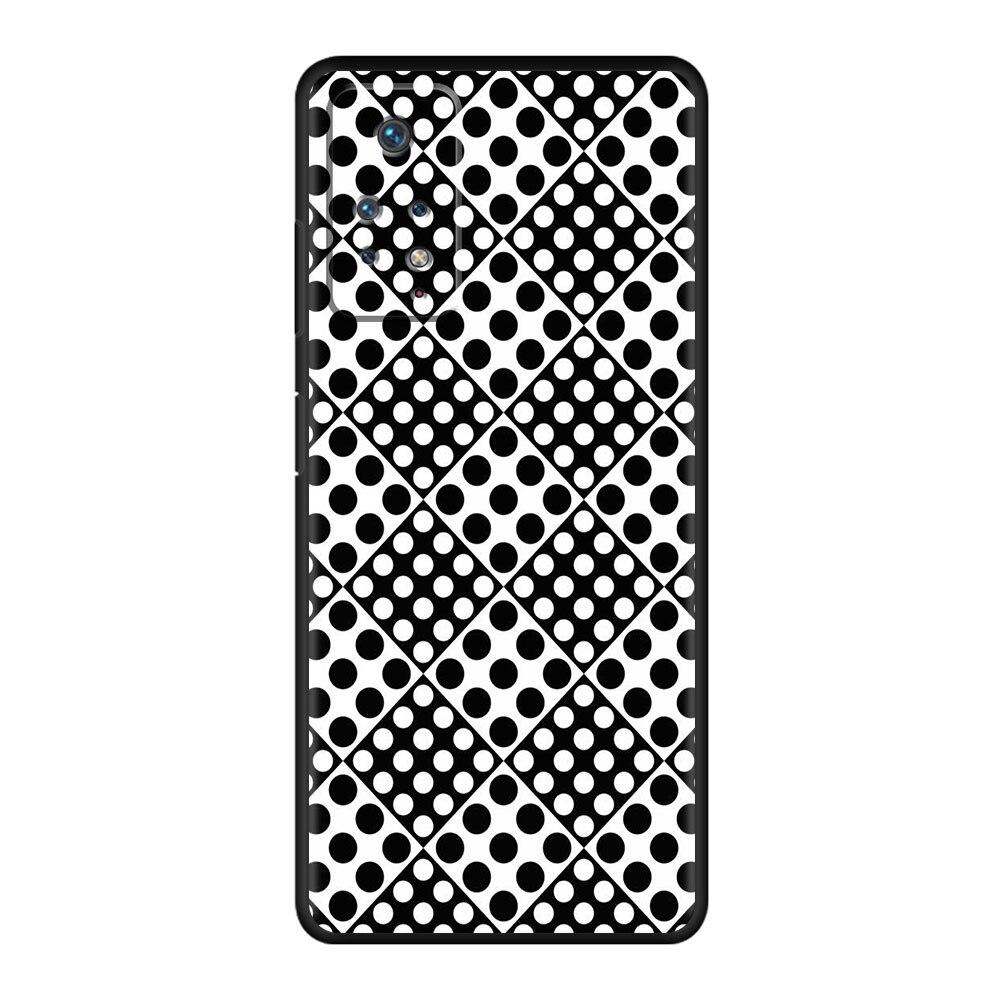 Чехол Celular Funda, черный и белый силикон в горошек для Redmi Note 9T 9A 9 10 9S 8 K40 9C 7 11 Pro 10C 8T K40S